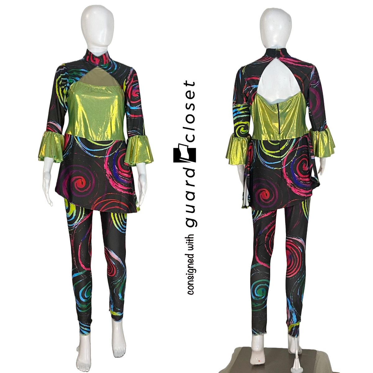 10 Black Green Multicolor Tops and Pants by StylePlus