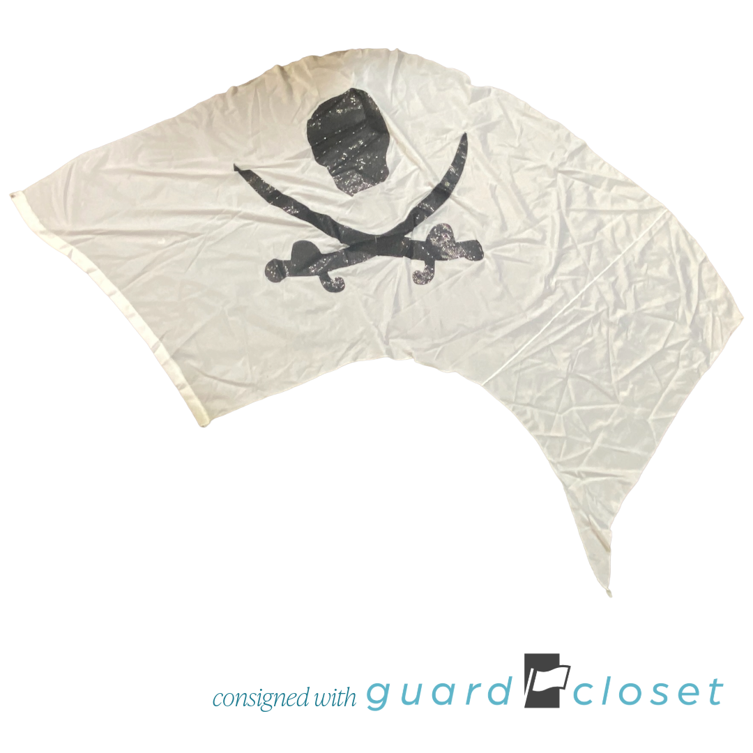 14 White Black Pirate Skull and Crossbones Swing Flags