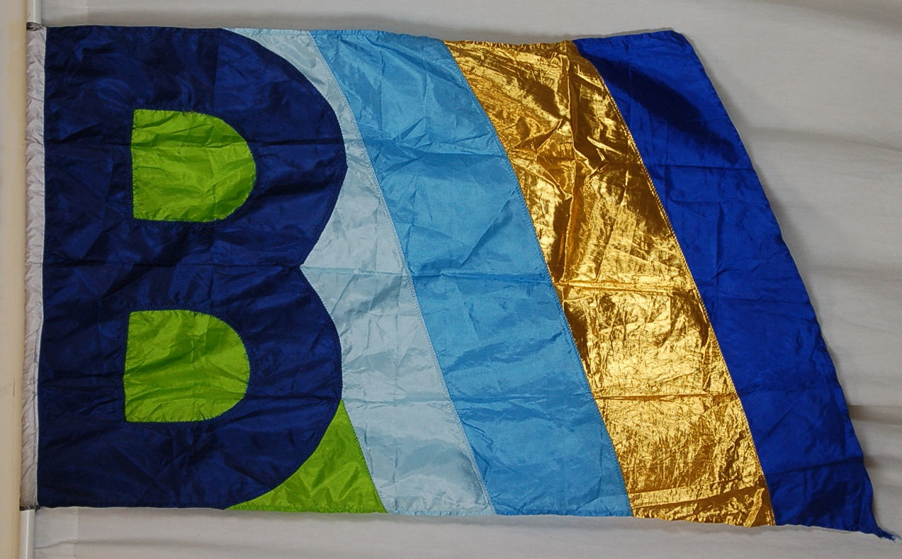12 Blue Letter B Flags