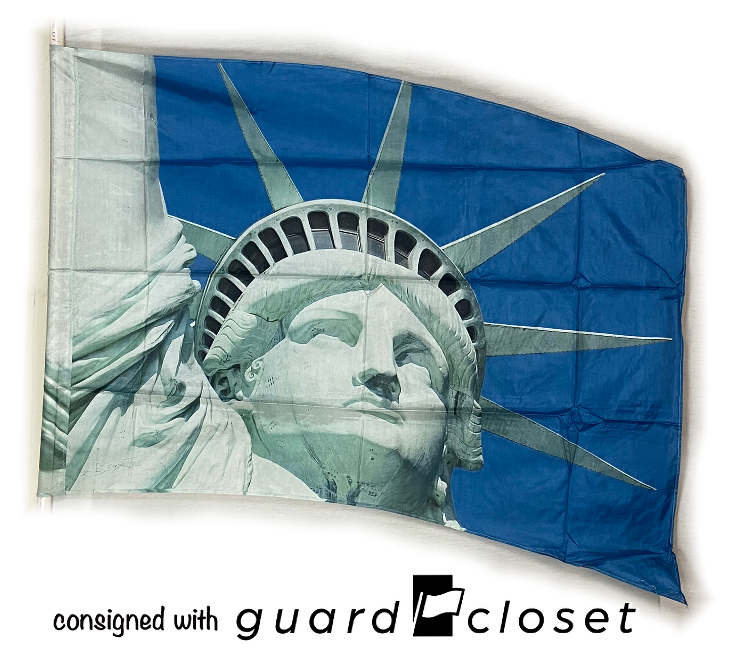 21 Statue of Liberty flags 36x52 printed poly china excellent condition PROFESSIONALLY MADE BY BECK FAB Beck Fab