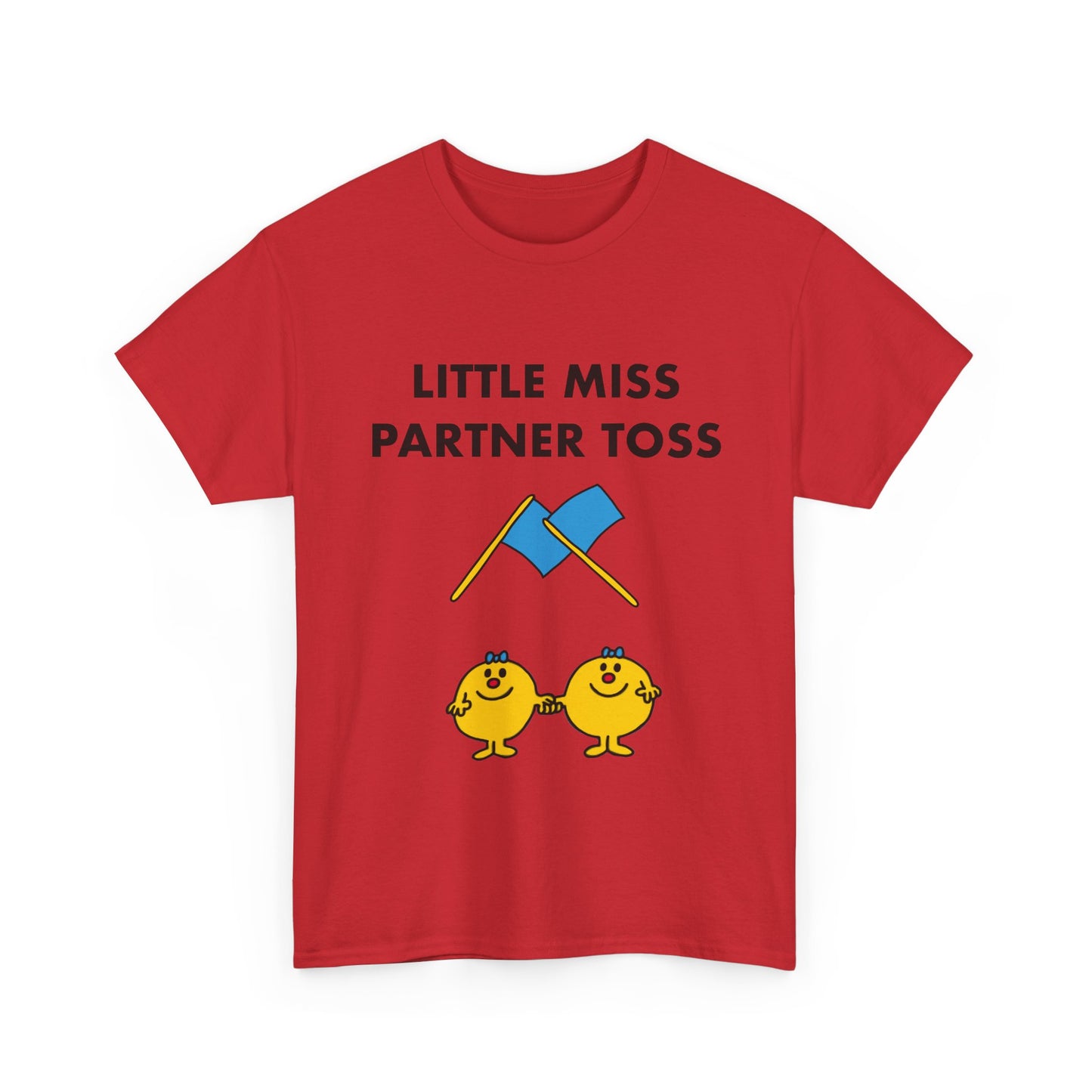 Little Miss Partner Toss Tee — Playful Guard & Marching Arts Shirt