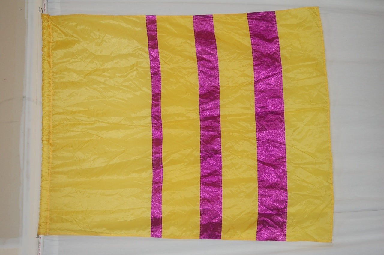 21 Magenta Yellow Vertical Stripe Flags