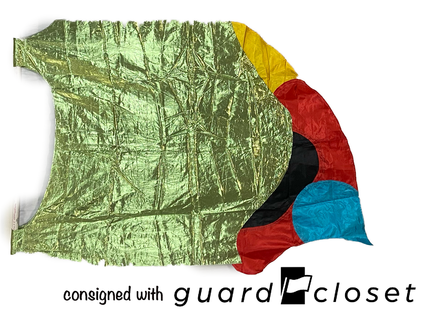 16 Green Red Blue Black Tab Sleeve Flags