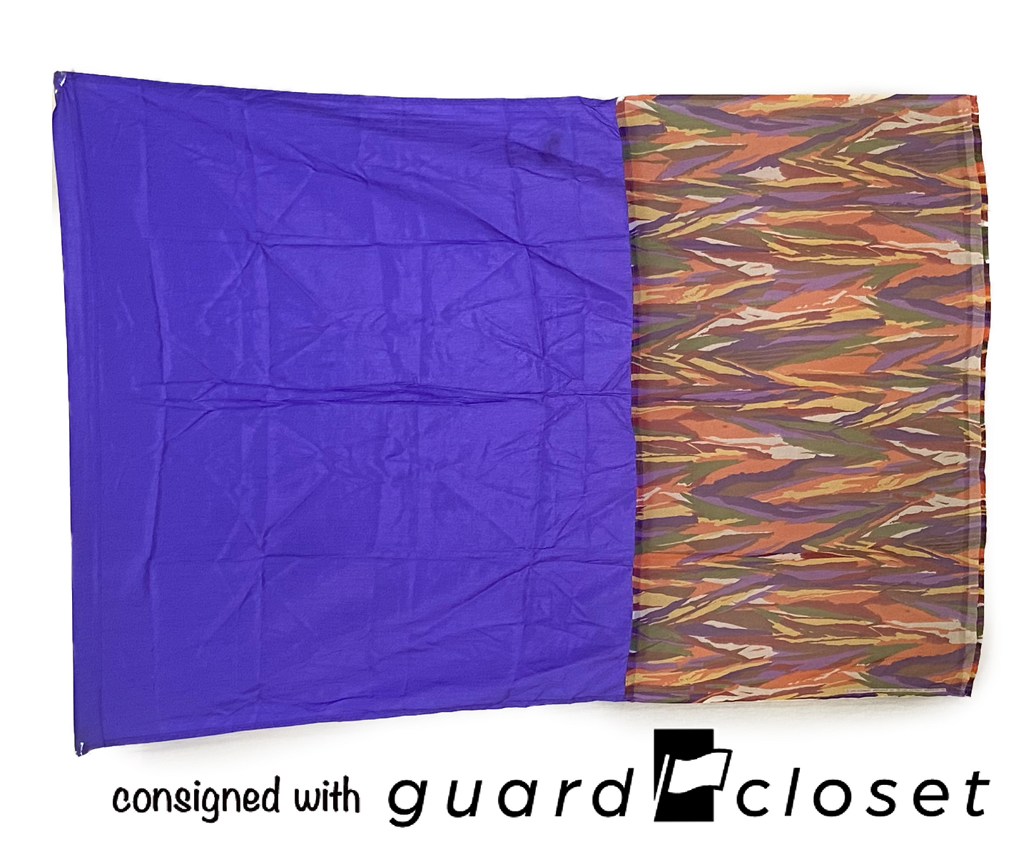 12 Purple multi Color Print Block Flags