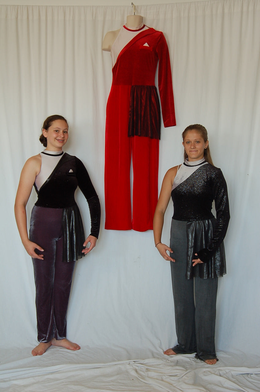 7 Total Black gray red Uniforms