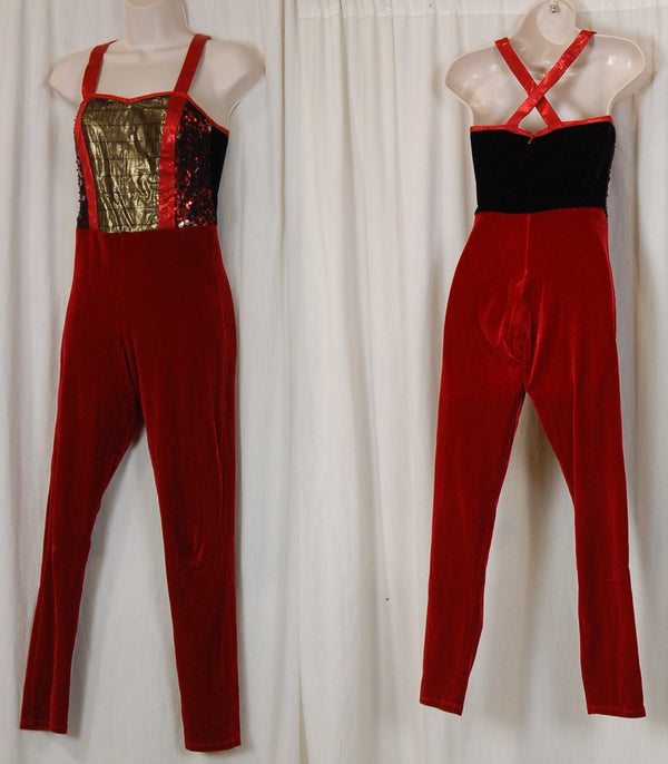 8 Red Tank Unitards by Dance Sophisticates