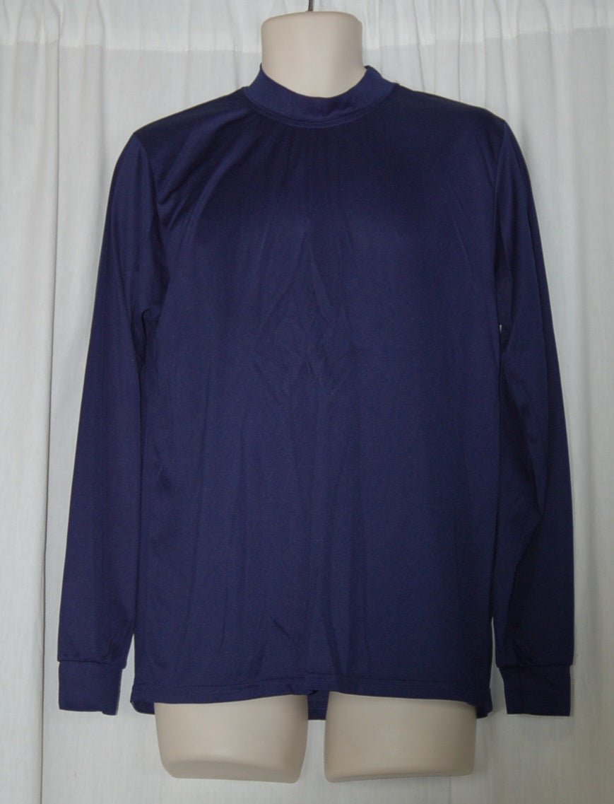33 dark blue mock turtleneck long sleeve Augusta Sportswear shirts
