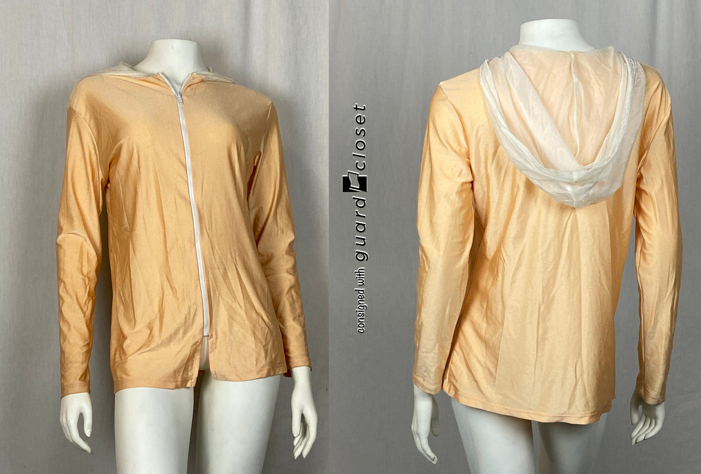 8 peach beige zip up Baltogs jackets