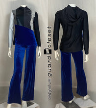 Load image into Gallery viewer, 20 total blue gray aqua orange uniforms- pants, sleeveless tops, hooded tops Baltogs