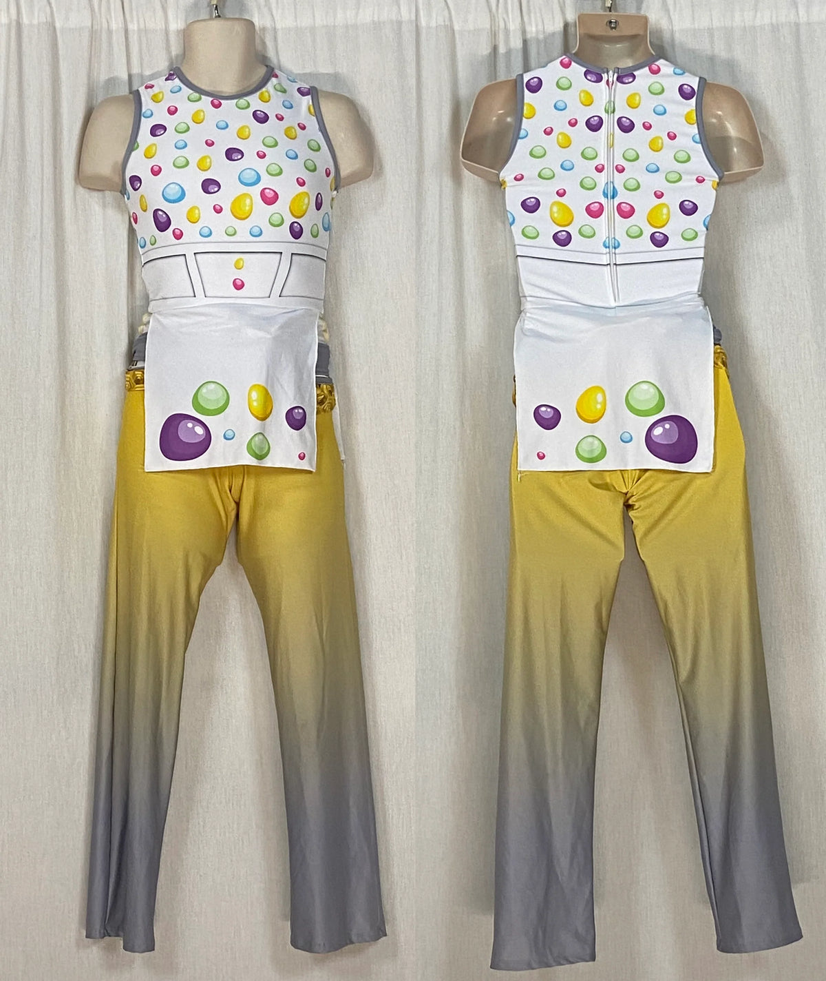 11 female + 4 male gray gold to white multicolor Dance Sophisticates reveal uniforms