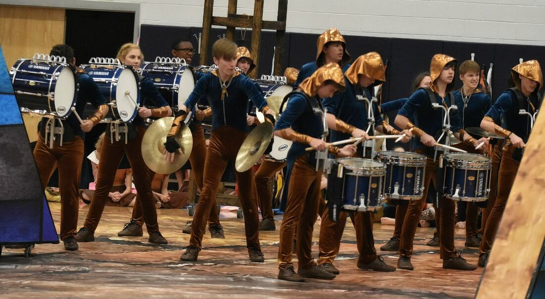 29 Brown Teal Elbow Sleeve Hooded Unitards by Band Hall