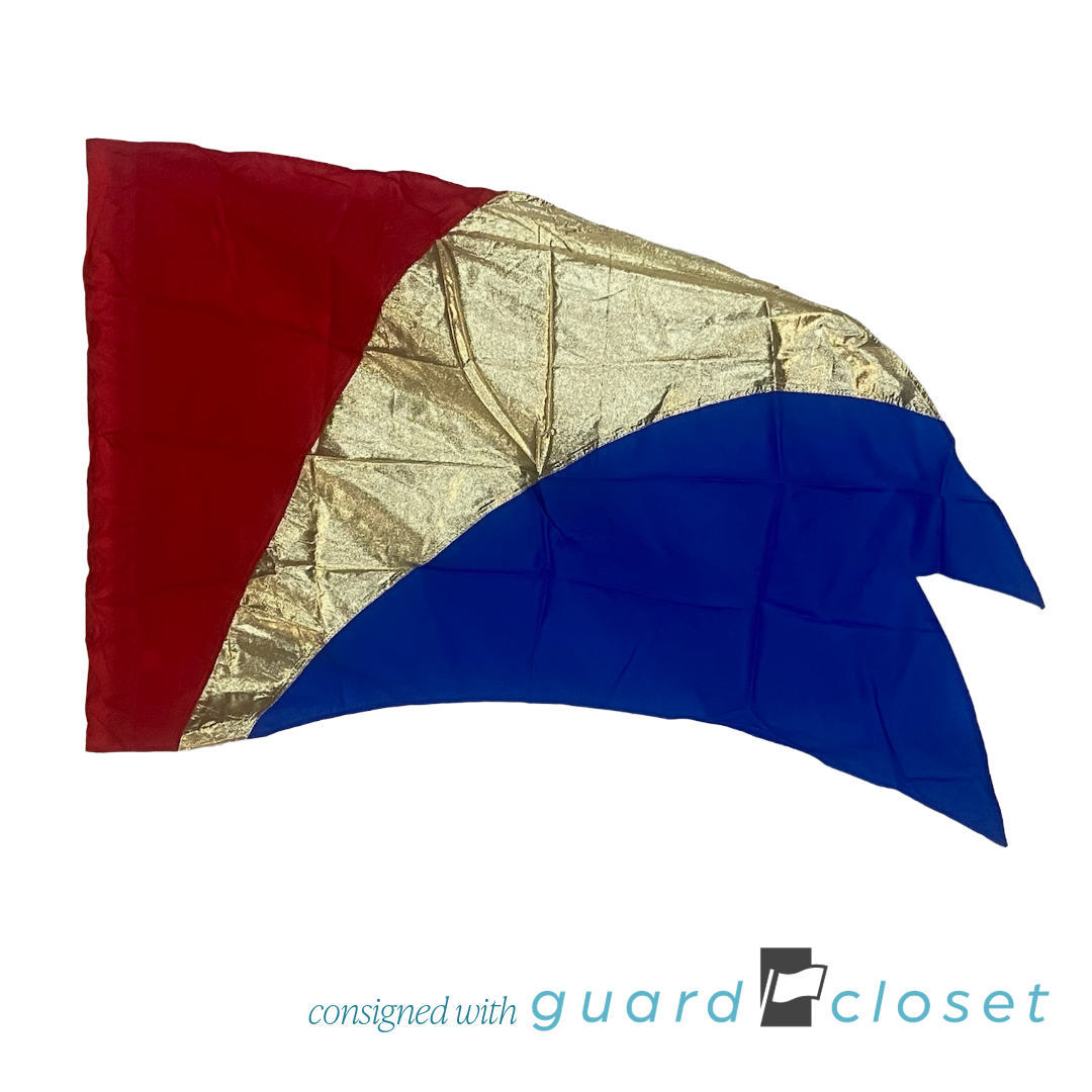 30 Blue Gold Red Patriotic Flags by Director's Showcase