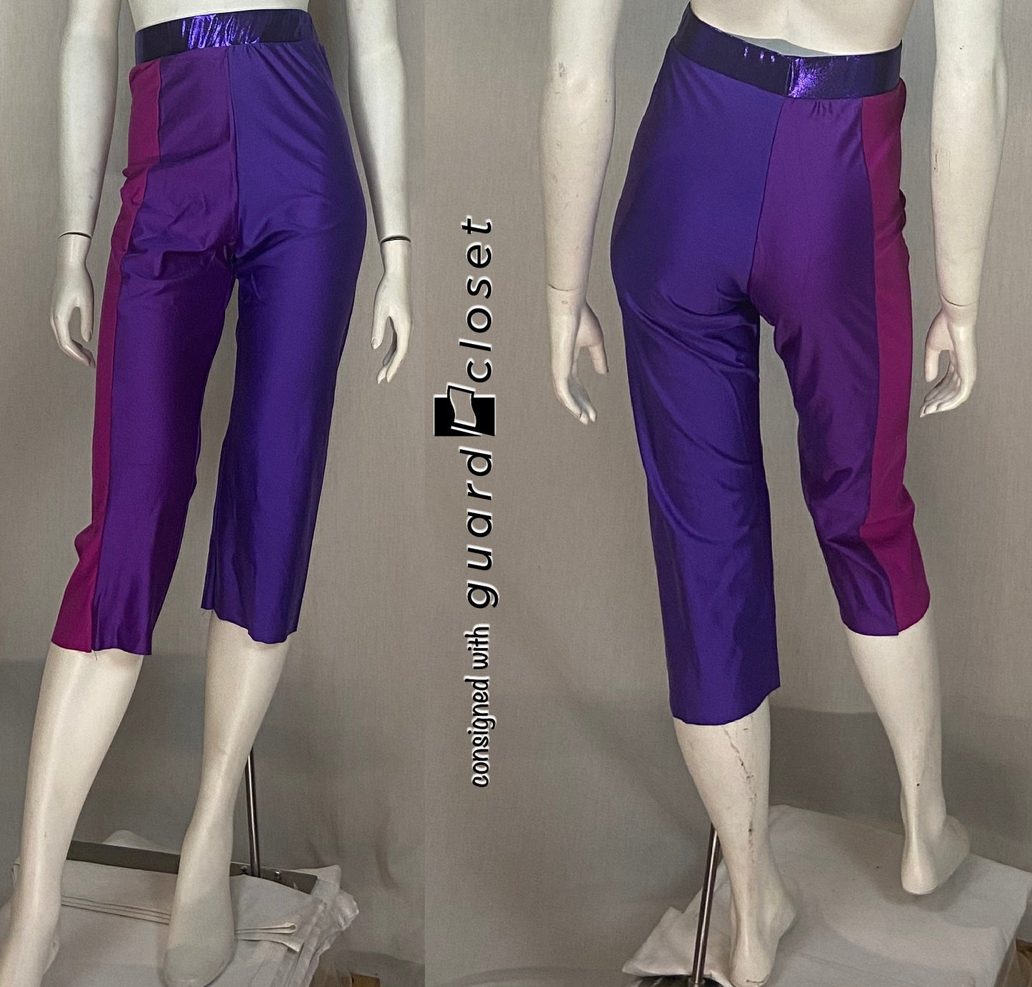 8 purple capri Creative Costuming & Designs pants