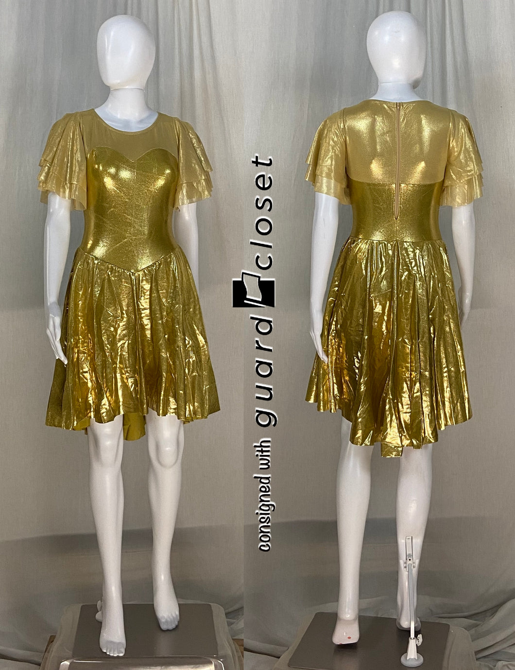 14 gold dresses + 4 ivory gold unitards/vests Creative Costuming & Designs