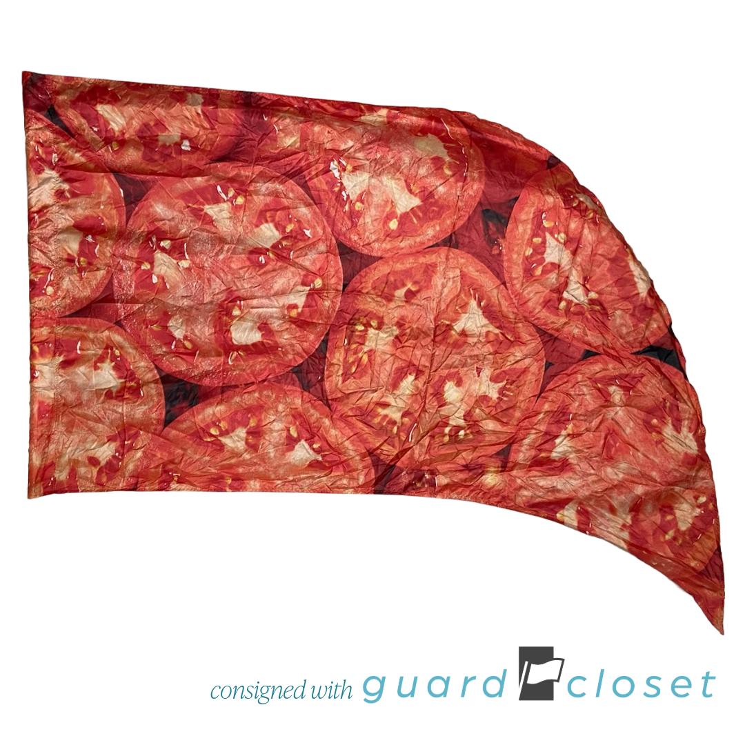 29 Red Sliced Tomato Flags