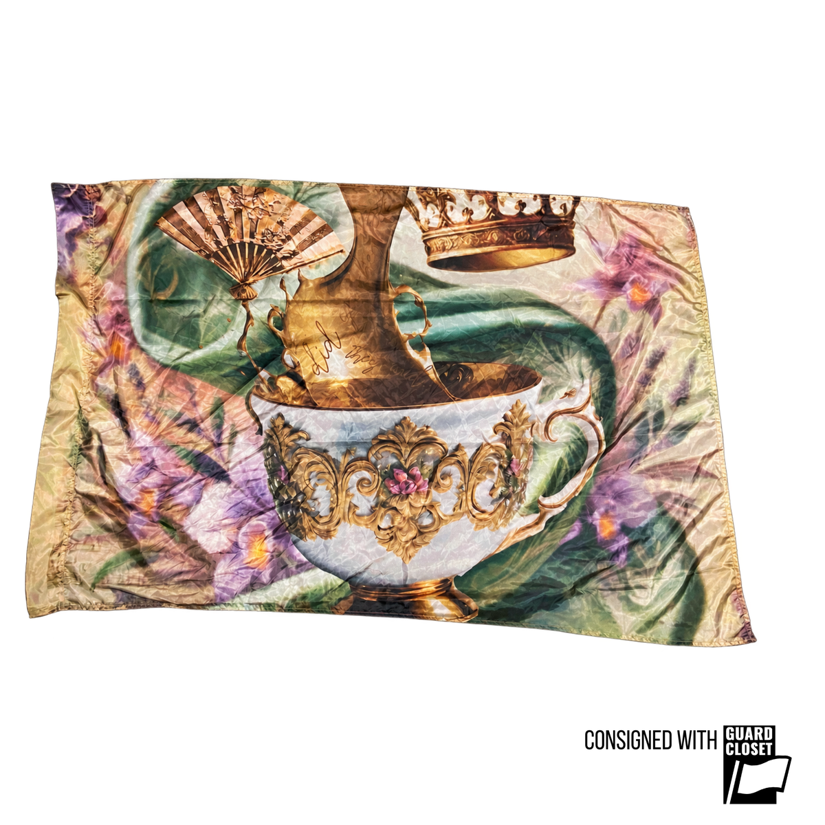 Multi Color Tea Cup Party Flags | guardcloset | Set of 10