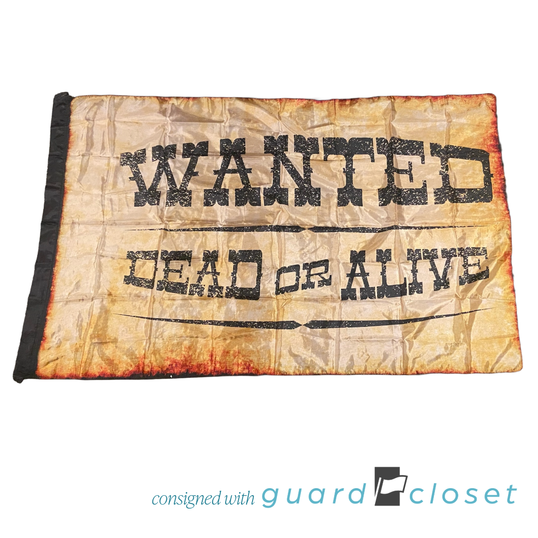 13 Western Wanted Poster Flags