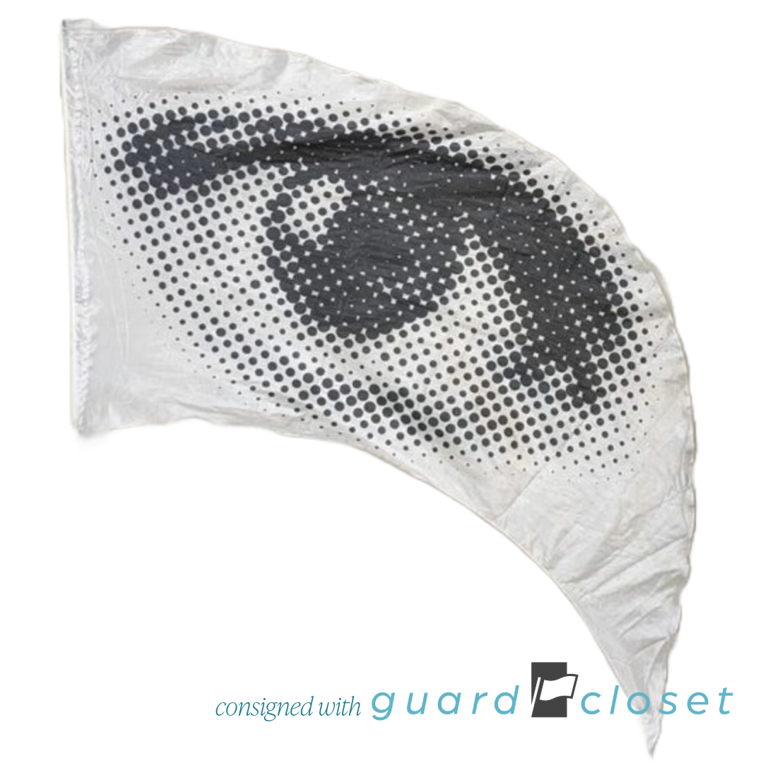 20 pixelated black & white eye swing flags by WGT