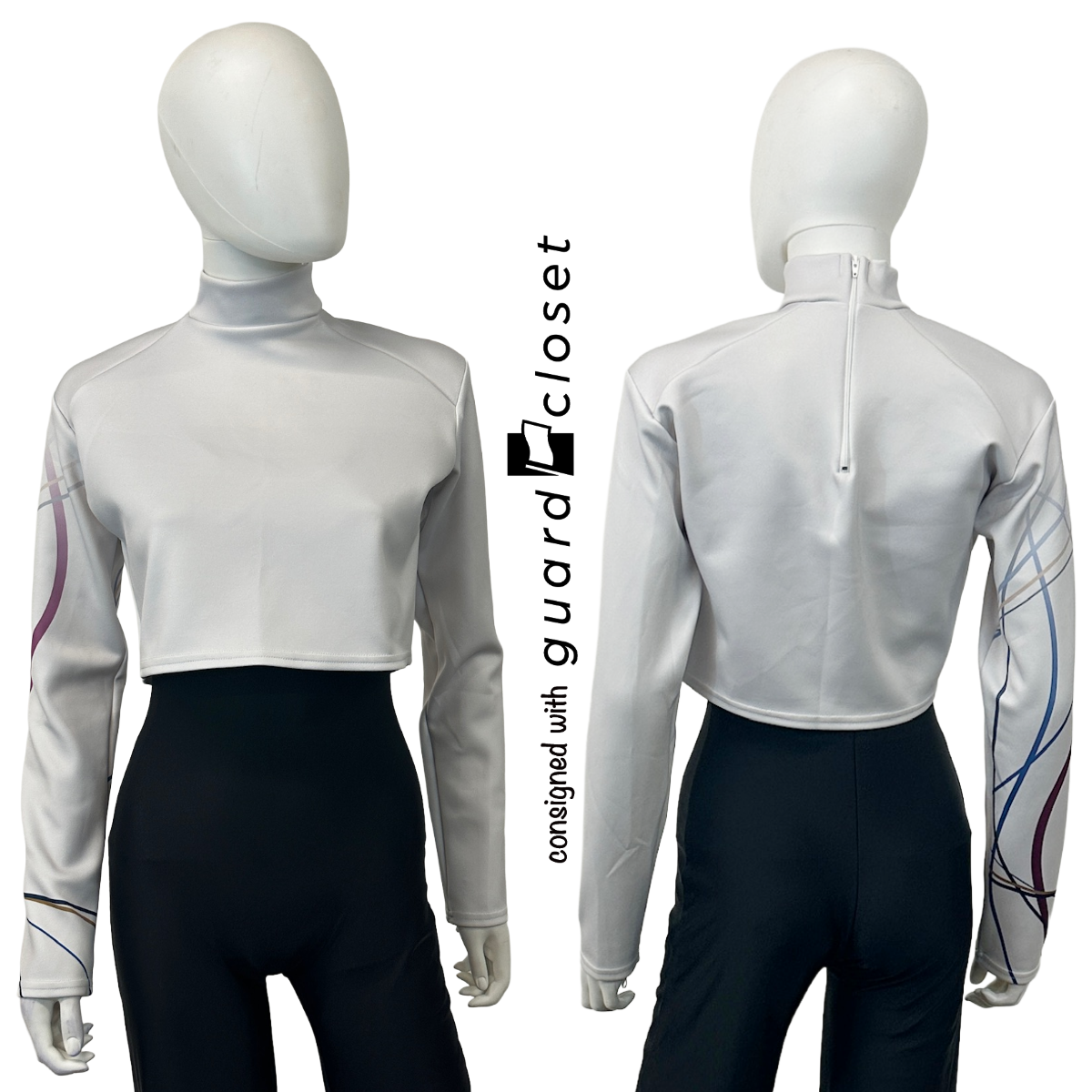 97 White Band tops with Circles by Digital Performance Gear