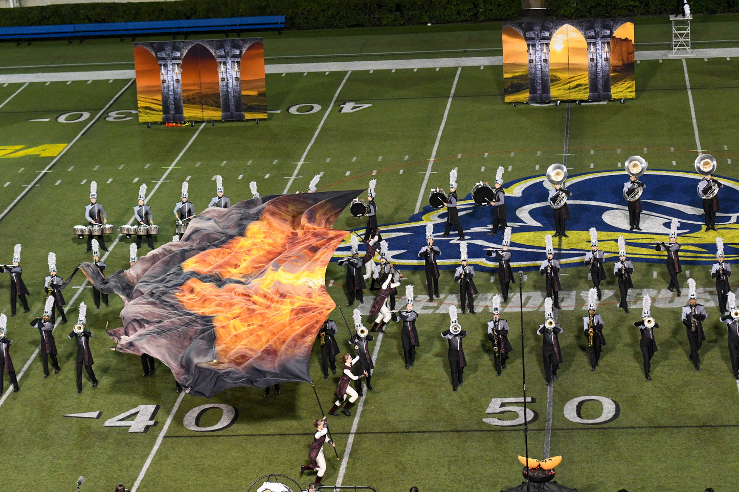 1 Orange Red Black Dragon Flyover