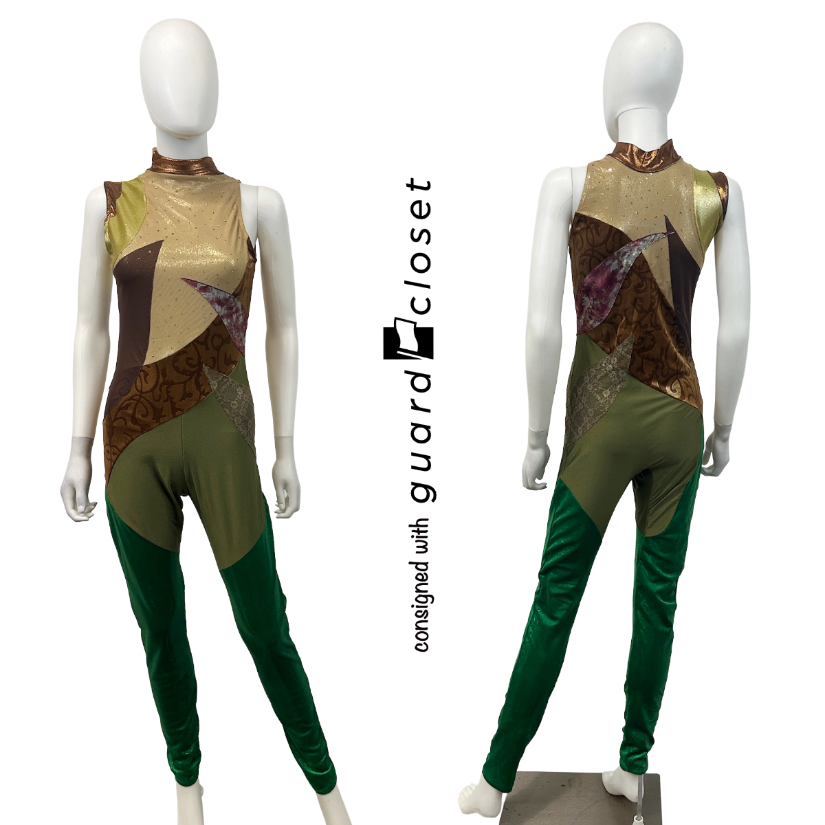10 Jungle-themed unitards with detachable buckle skirt by Creative Costuming & Designs