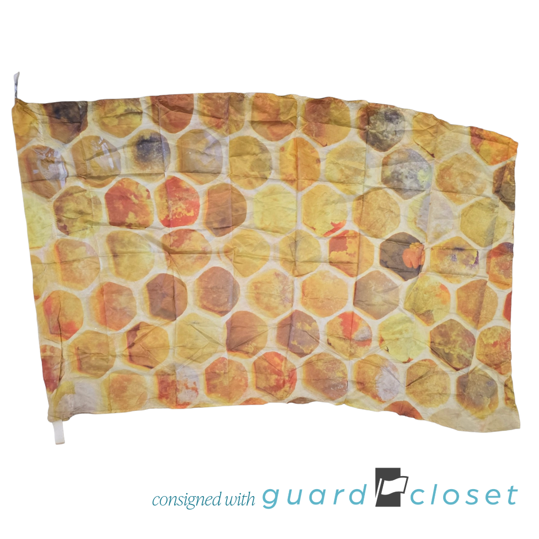 27 Yellow Orange Brown Honeycomb Flags by StylePlus