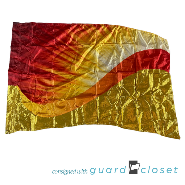 15 Red Orange Gold Sun Flags FLSTH61717 by Director's Showcase