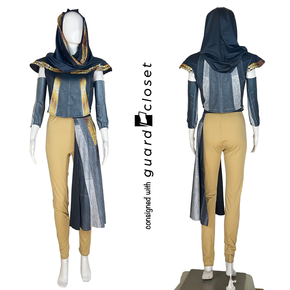 19 Charcoal Gray Gold Costume Sets by McCormicks