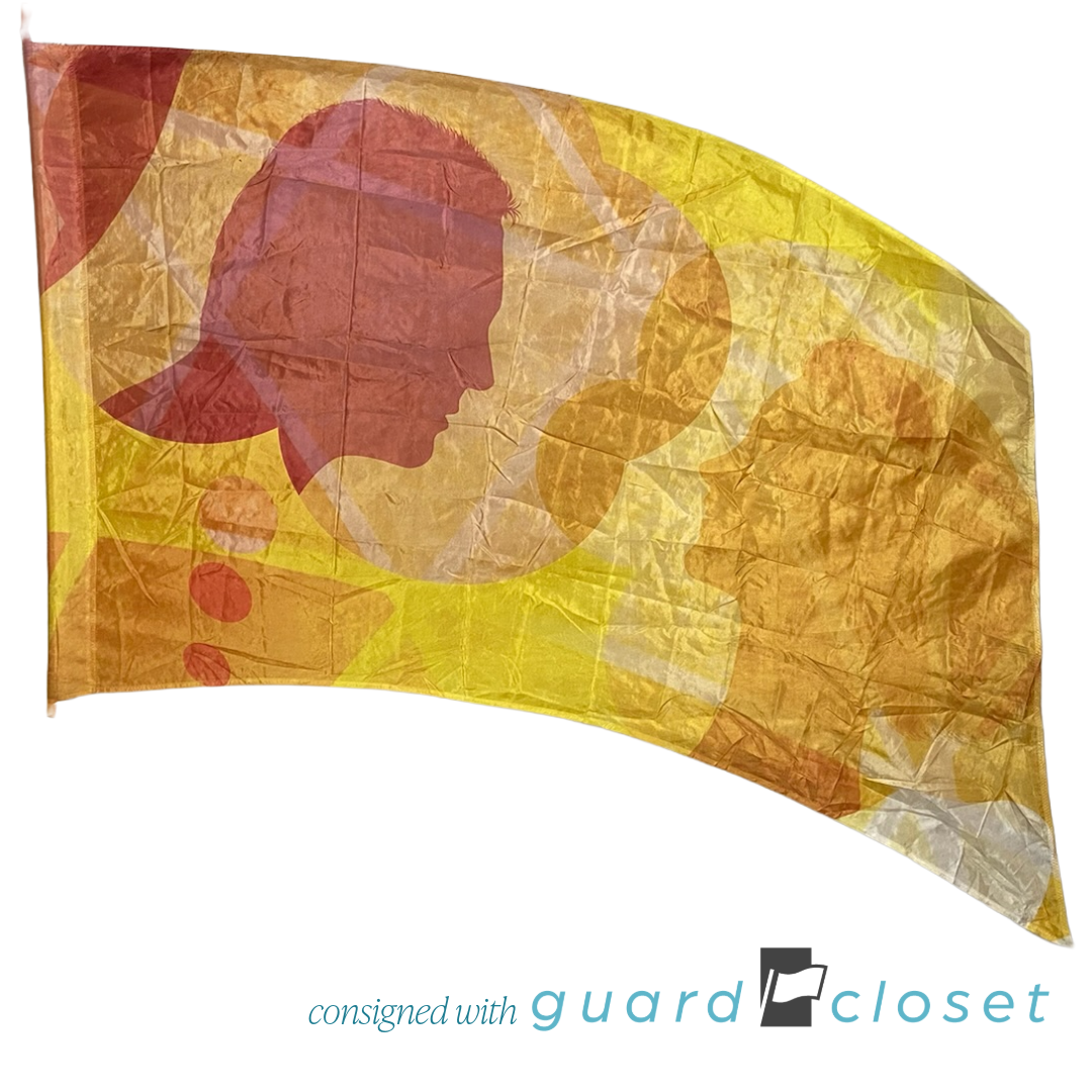 17 Shades of Orange Silhouette Conversation Flags