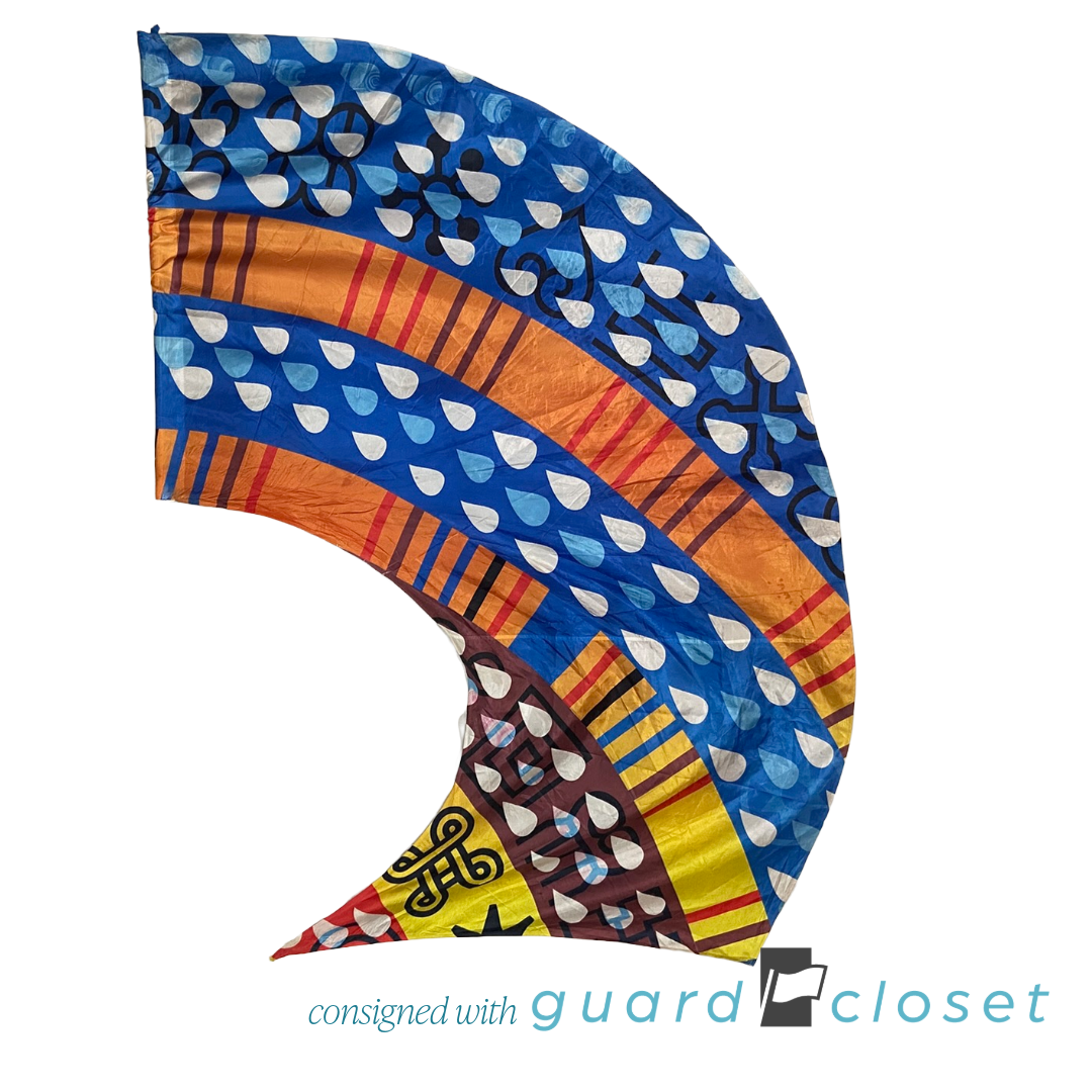 Blue Orange Multi Color Rainforest Jungle Swing Flags | Band Today | Set of 31