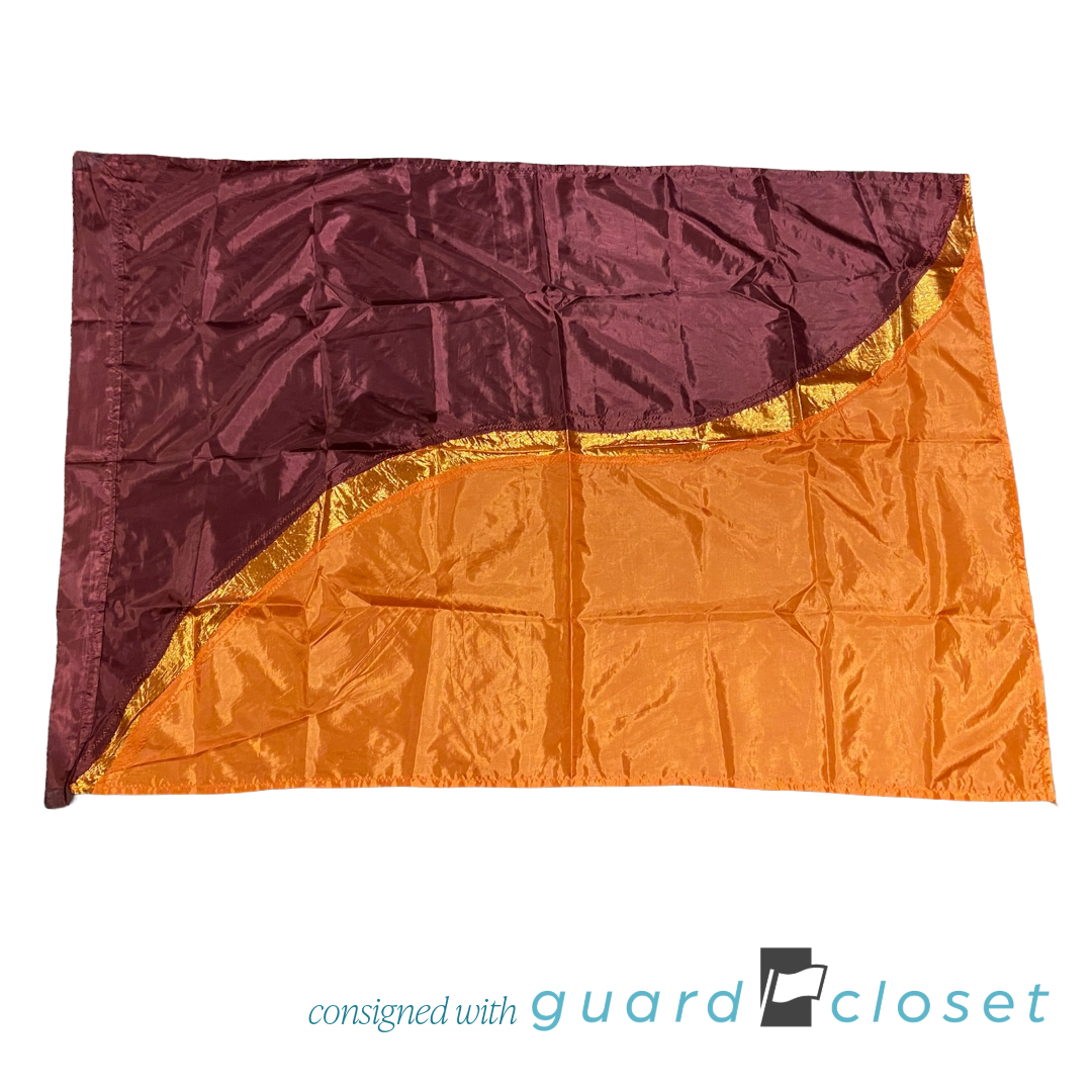 17 Maroon Orange Gold Flags