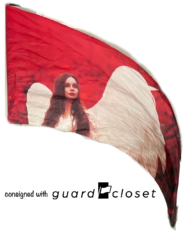 22 red white angel swing flags