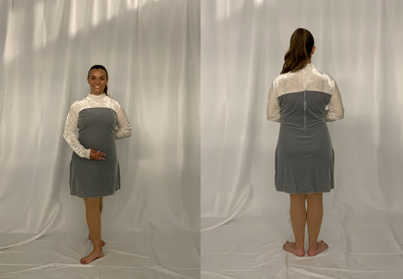 13 total gray and white tunics dresses by Band Shoppe