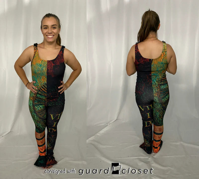20 total green orange time clock bib pants and tops