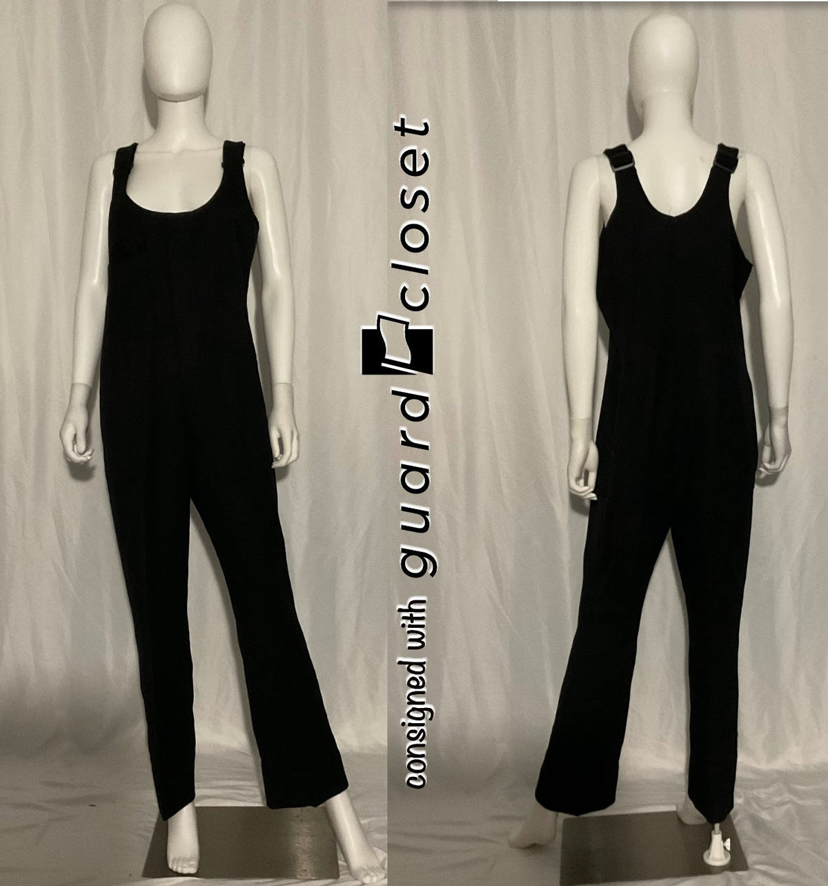 39 black DeMoulin bib pants