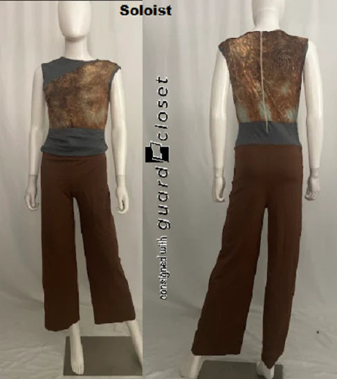 15 gray brown asymmetrical neckline unitards + 1 soloist by Georgie Girl