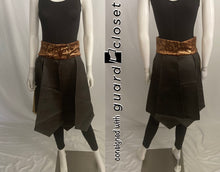 Load image into Gallery viewer, 19 total gold brown leather skirts guardcloset
