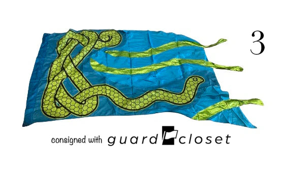 6 Total Blue pink green Snake serpent Flags by McCormick's