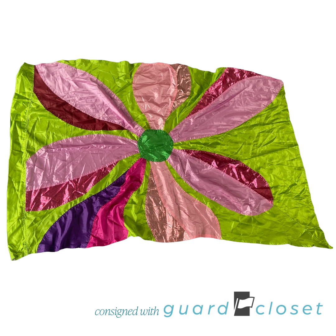 Pink Purple Flower Green Background Flags JH609 | StylePlus | Set of 9