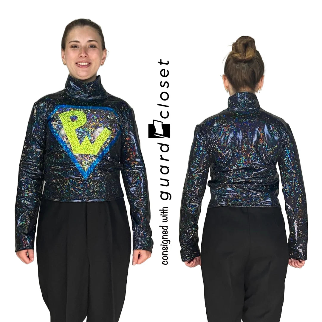 30 Teal Black JHD Designs Performance tops