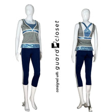 Load image into Gallery viewer, 27 varied light blue silver navy tops + 26 varied bottoms Algy