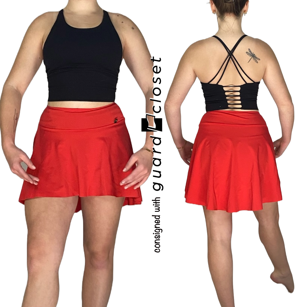 14 Solid Red Skirts by Mariia