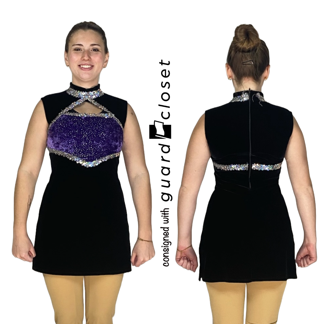 11 Black Purple Halter Tunics by Algy