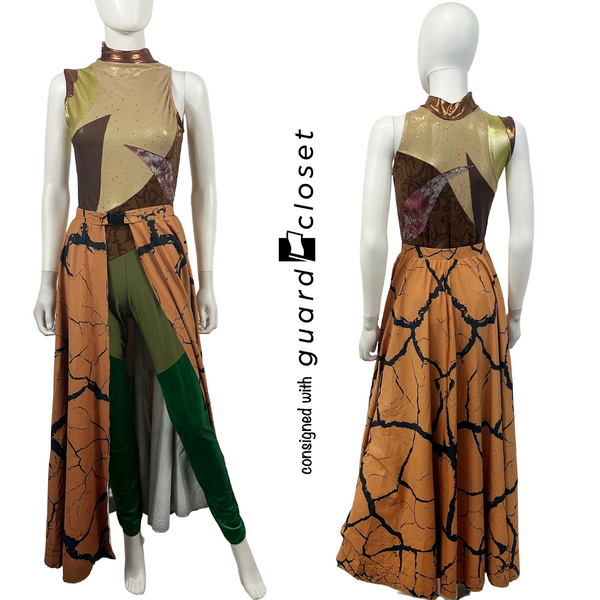 10 Jungle-themed unitards with detachable buckle skirt by Creative Costuming & Designs