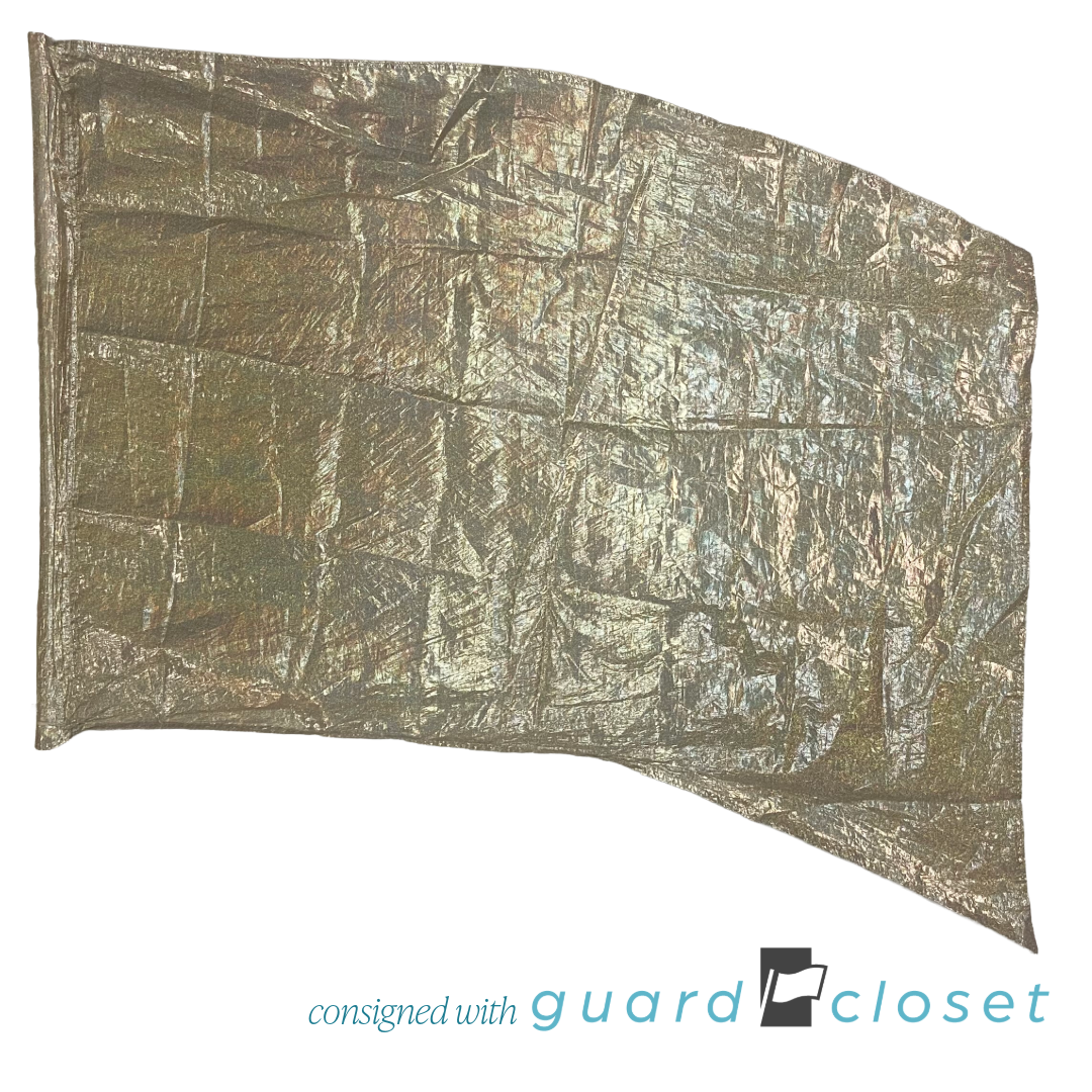20 Solid Gold Holographic Lame Flags