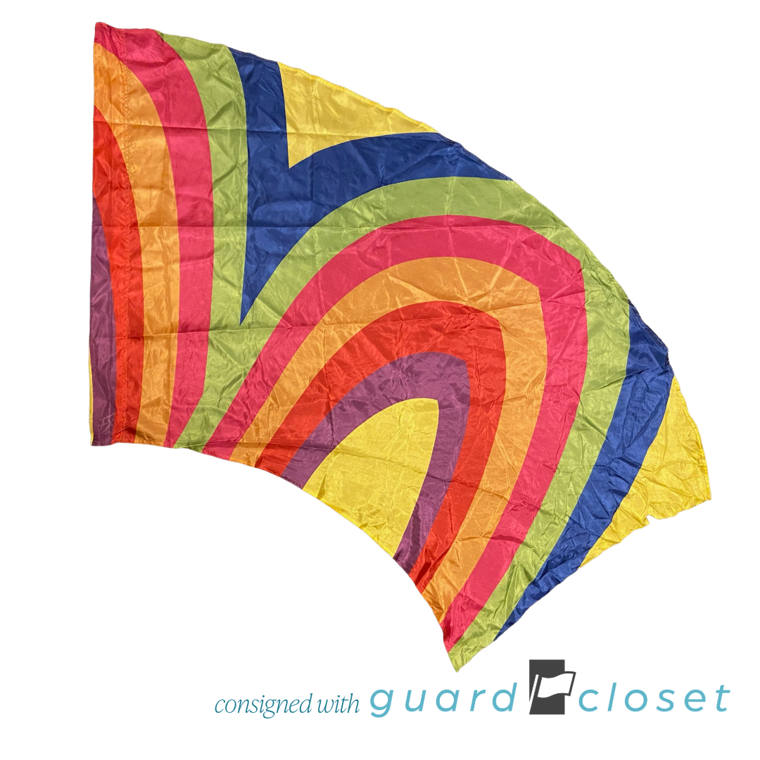 50 Multi Color Wave Flags by Field & Floor FX