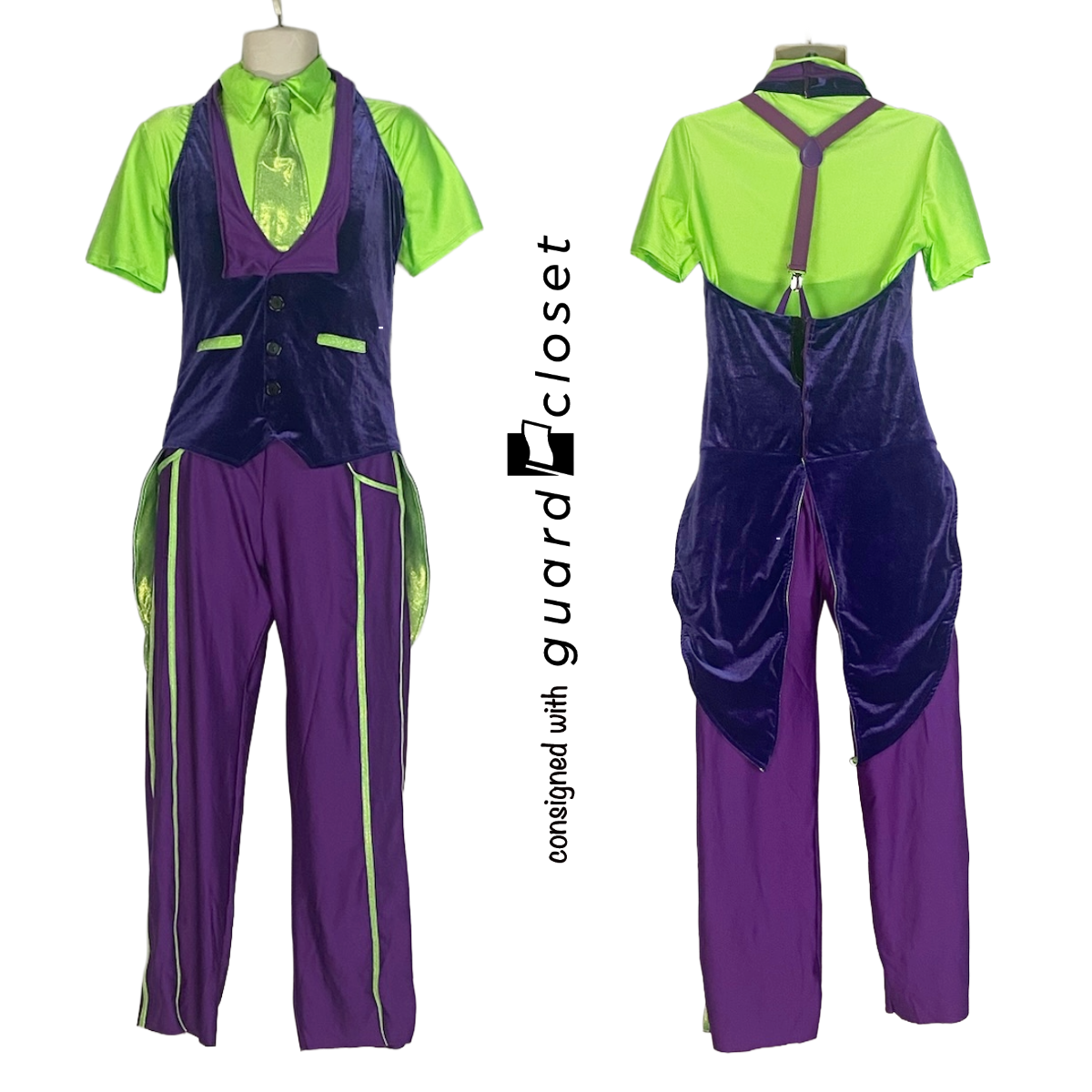 26 Purple and Green Sleeveless Unitards by Creative Costuming & Designs