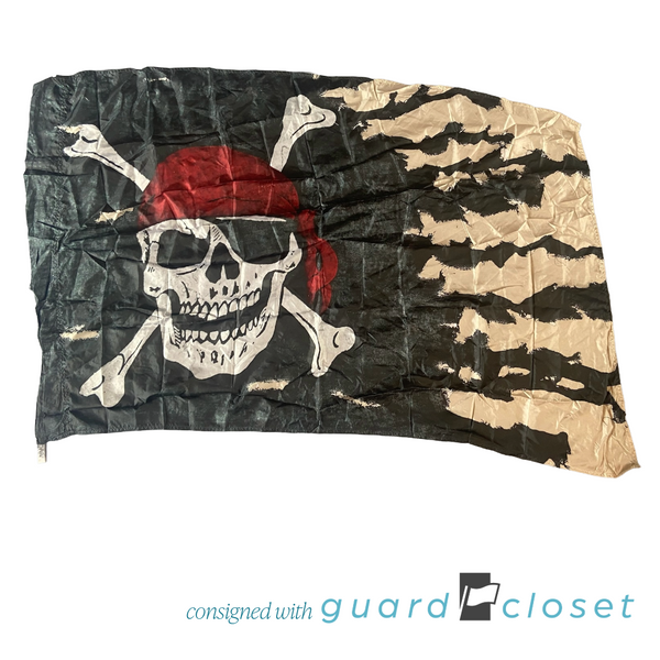 17 Black Neutral Pirate Jolly Roger Flags PF007 by A Wish Come True