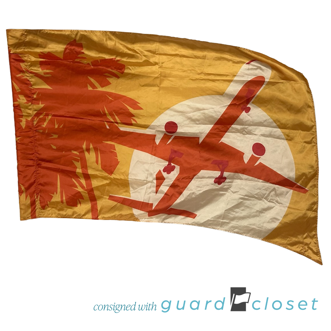 10 Shades of Orange Flight Airplane Flags