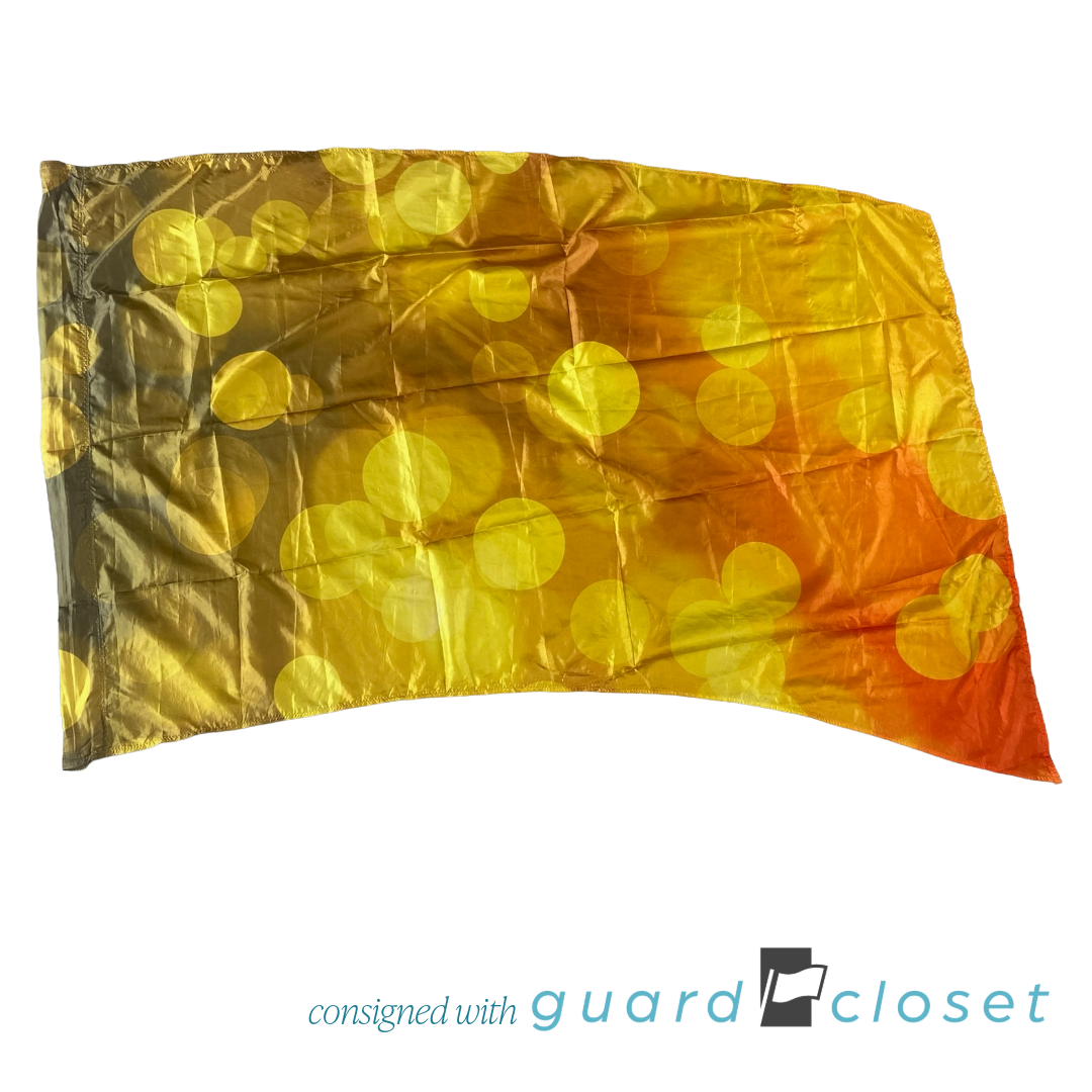 15 Shades of Green Yellow Orange Bubble Muted Lights Flags by McCormicks